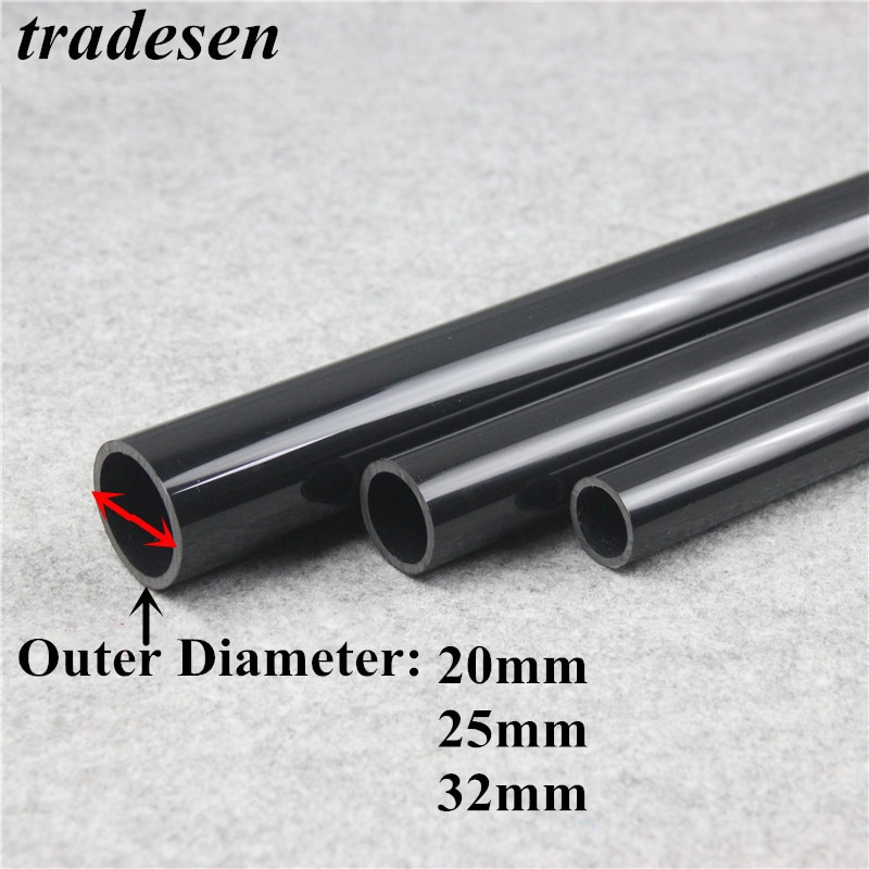 2pcs 50cm O.D 20~32mm black UPVC Pipe Hi Water Supply Pipe Irrigation Fish Tank PVC Pipe Aquarium Drainpipe Water Tube