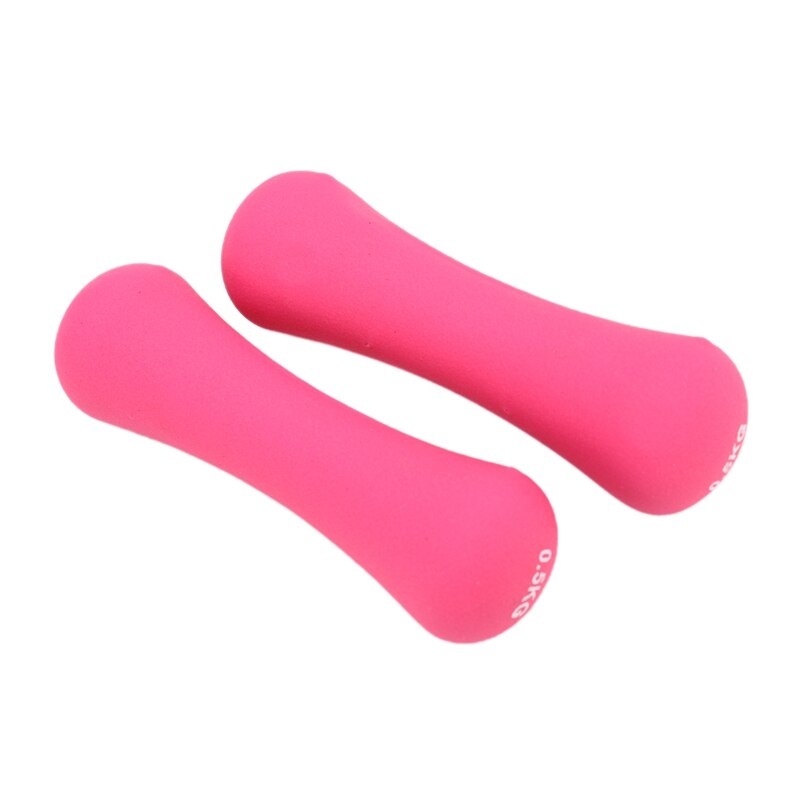 0.5kg manualer håndvekter treningsutstyr vekter for hjemmekroppsbygging dumbbell trening dumbell rosa: Default Title