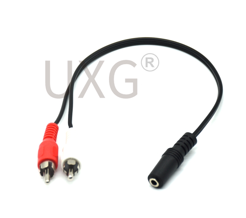 3.5Mm Y Adapter 2RCA Audio Kabels Stereo Aux Vrouwelijke Naar Mini Jack Naar Male 2 Rca Plug Y Adapter 1/8 Stereo Splitter Connector Draad