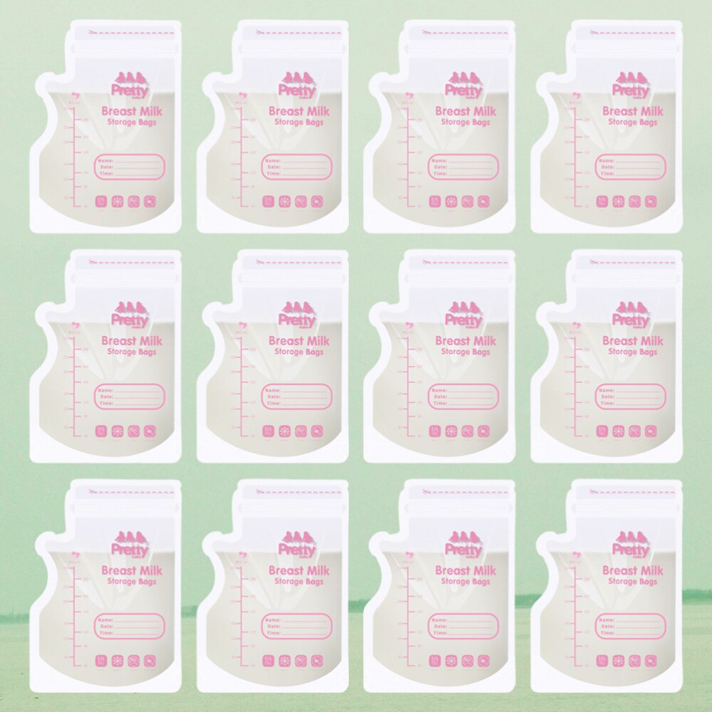 30 Pcs Transparent Milk Freezer Bags Breast Milk Storage Bags Milk Pouches for Toddlers Infants