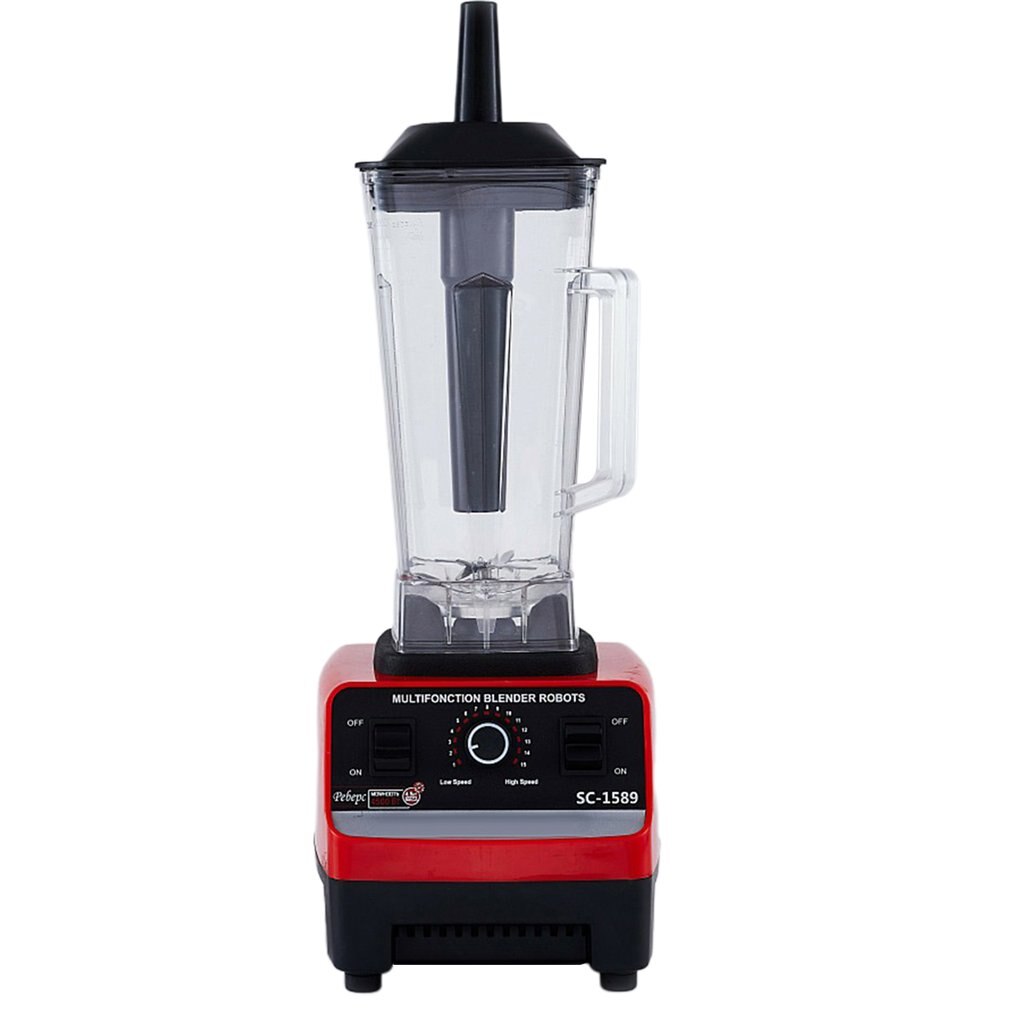 4500w Heavy Duty Commercial Home Blender 6 Blades Mixer Juicer Fruit Food Processor Ice Smoothies BPA Free 2.5L Jar EU US PLUG: US plug / Single cup