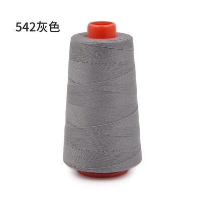 1 Spool 100% Polyester Sewing Thread for Sewing Machine 20S/3 Thicker Than 40S/2 White/Black/Blue/Green 3000 yards: 542 gray 20S3