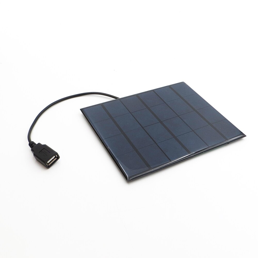 6V 3.5Watt Solar Panel Powerbank Charger Polycrystalline Solar Cell DIY Solar Charge Battery 5V USB output Solar Panel 6VDC