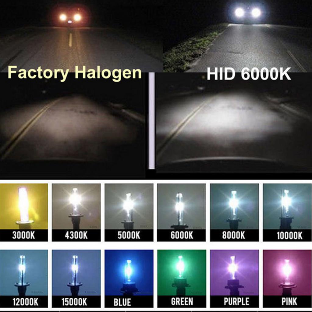 Kit HID de faro delantero de xenón H1 8000K 55W DC 12V con balastos de reemplazo