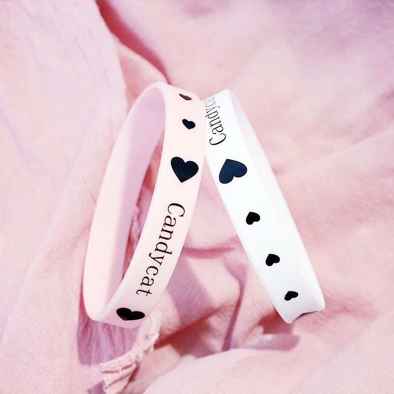 Sport Armband Cartoon EKG Buchstaben Kleine Frische und Einfache Silikon Männliche und Weibliche Studenten Freundinnen Paar Schmuck Trend