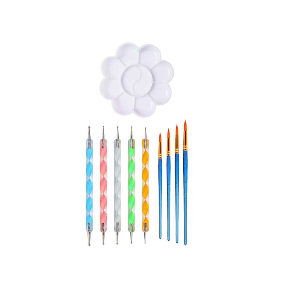 18Pcs Acryl Mandala Puntjes Pen Schilderen Bal Stylus Verf Lade Dot DIY Gereedschap Sculptuur Rock Schilderen Art Pen Tool voor