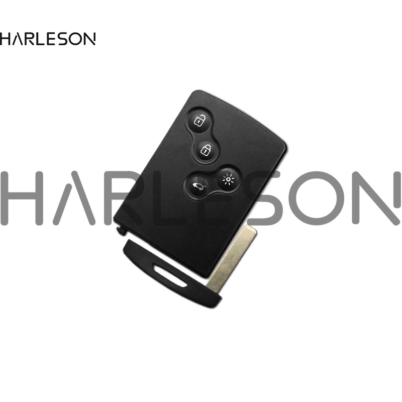 Llave de coche remota, tarjeta inteligente Go manos libres sin llave, 4 botones, 433MHz, 7953 4A, Chip para Renault Clio IV 4 Captur