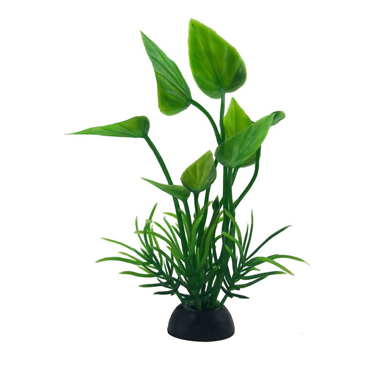 Ongeveer 10cm prachtige kunstmatige plastic aquariumplanten landschapsdecoratie aquarium waterplant gras ornament plastic decoratie: 22