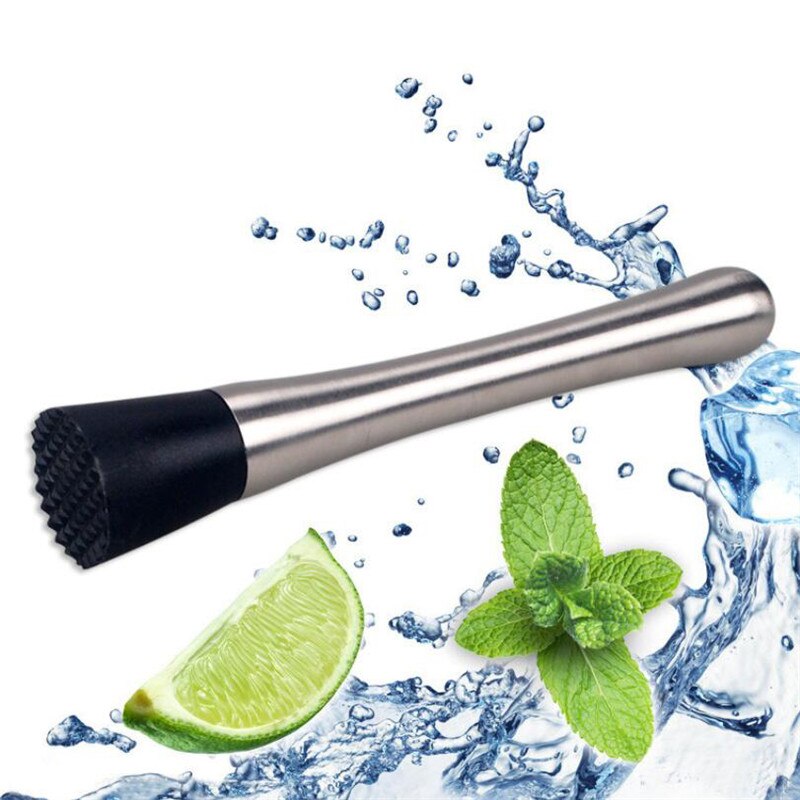 1pcs Stainless Steel Bar Cocktail Mojito Mint Muddler DIY Drink Fruit Ice Cocktail Mixer Muddler Bartenders Barware Bar Tools