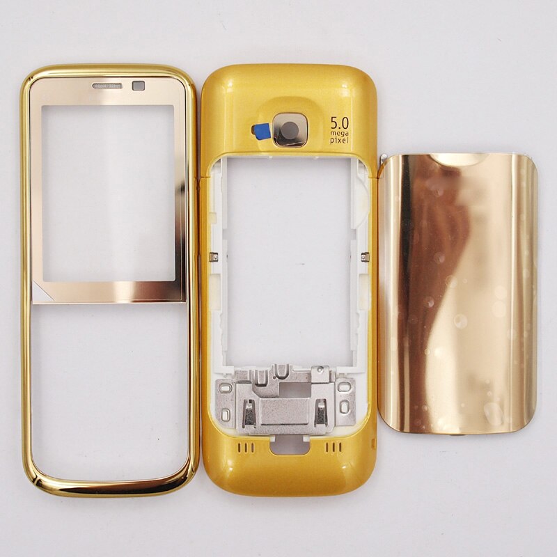 BaanSam Housing Case For Nokia C5 C5-00 Without Keyboard: Gold