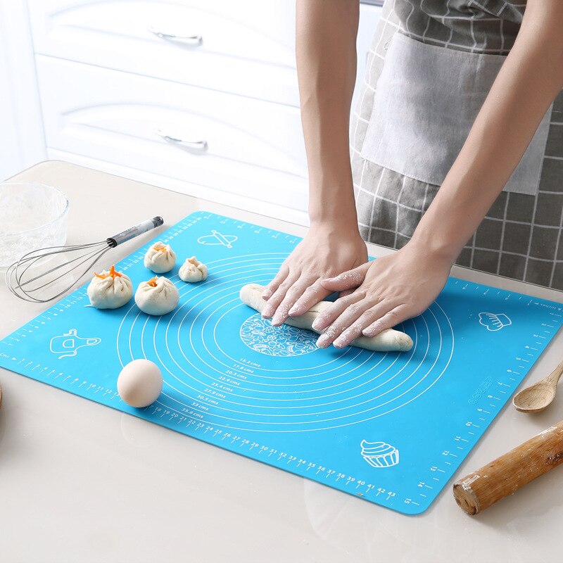 50x40 cm Silicone Kitchen Kneading Dough Mat Cookie Cake Baking Mat Tools Thick Non-stick Rolling Mats Pastry Accessories Sheet