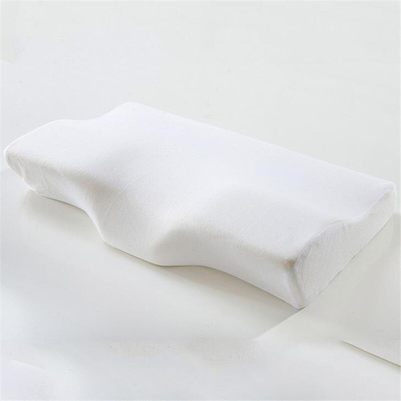 1PC Memory Foam Pillow Neck Protection Slow Rebound Memory Foam Butterfly Shaped Pillow Health Cervical Neck 20#