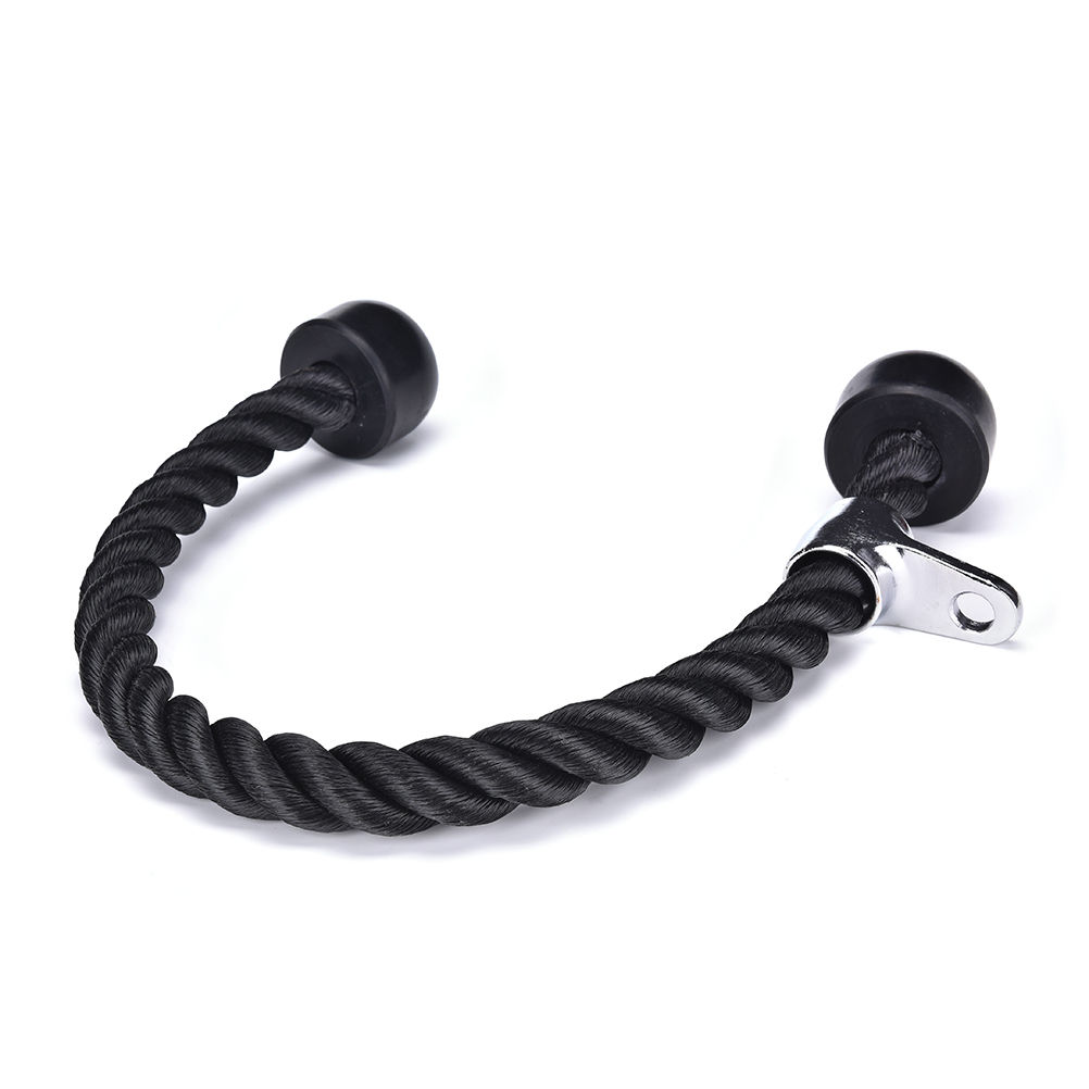 Tricep Rope Push Pull Down Cord For Home Gym Fitness Crossfit Abdominal Crunches Cable Attachment Exercise Training Equipment