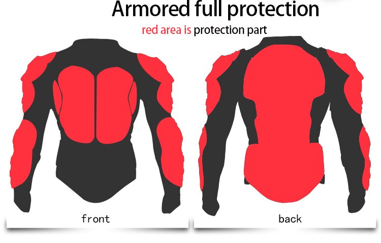 Wosawe Motorjacks Armor Racing Body Protector Jacket Motocross Beschermende Kleding Voor Mannen Vrouwen