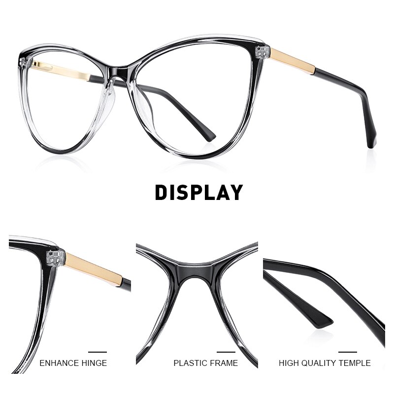 MERRYS Women Retro Cat Eye Glasses Frame Ladies Eyeglasses Myopia Prescription Optical Eyewear S2701