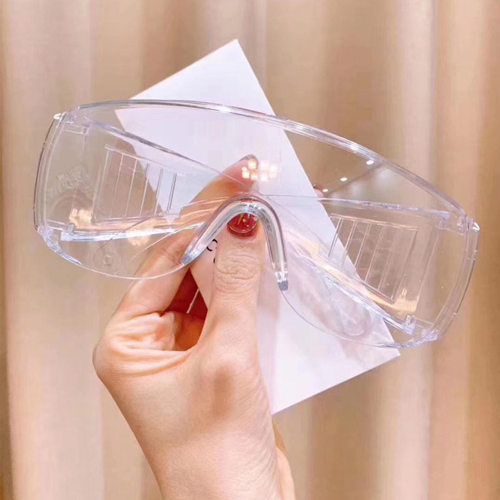 Safety Glasses Lab Eye Protection Protective Eyewear Clear Lens Workplace Safety Goggles Anti-dust Supplies