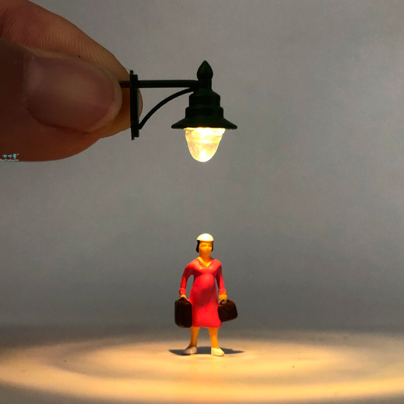 2 Stck ho Skala Zauberstab Montieren Lampen/Straße Lampe Modell, Der Eisenbahn/Modell Park Lampen/Zug/eisenbahn Layout