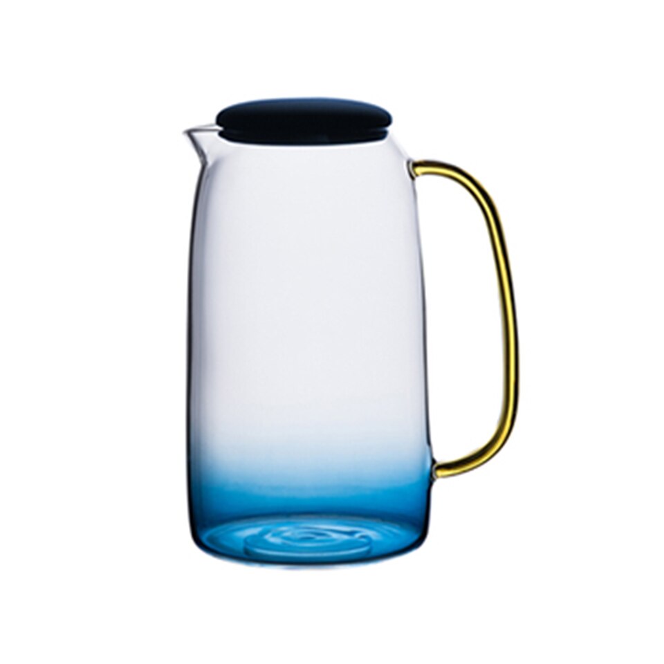 Transhome Glas Thee Pot En Cup Set Koffie Mok Glas Koffie Kopjes Set Draagbare Reizen Mok 1500 ml Thee glas Ketel: Tea Glass Kettle