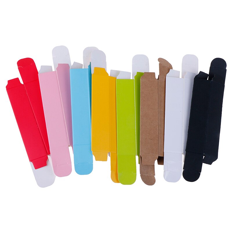 10pcs Kraft Paper Cardboard Box For Lipstick Cosmetic Essential Oil Package Box Rectangle Perfume Bottle Packaging Boxes