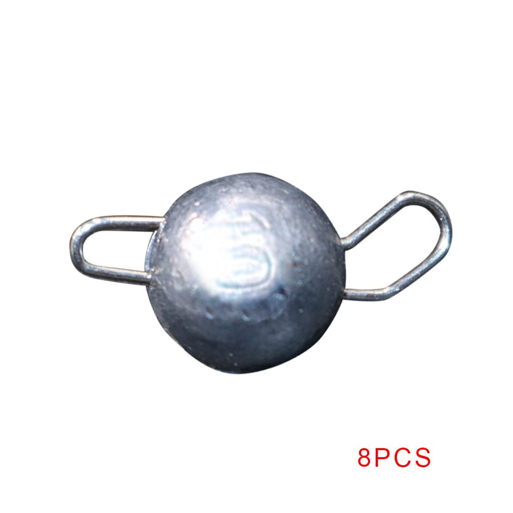 8 Uds pesca plomo peso plomo 2g-10g plomo gancho conector liberación rápida fundición pesca plomo pesca Pesca: NO.5
