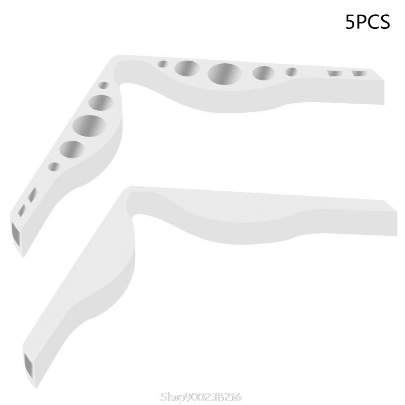 5 pièces sans buée accessoire pont de nez pour masques empêcher les lunettes de buée S22 20 directe: White