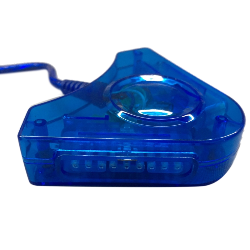 USB Game Controller Adapter Dual Port Controllers to PC USB Adaptor for PS1/PS2
