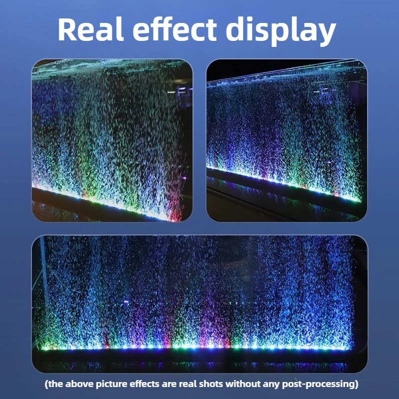 Aquariumverlichting LED waterdicht licht Kleurveranderende bellenstrip met speciale decoratieve kleurrijke verlichting voor oxygenatie