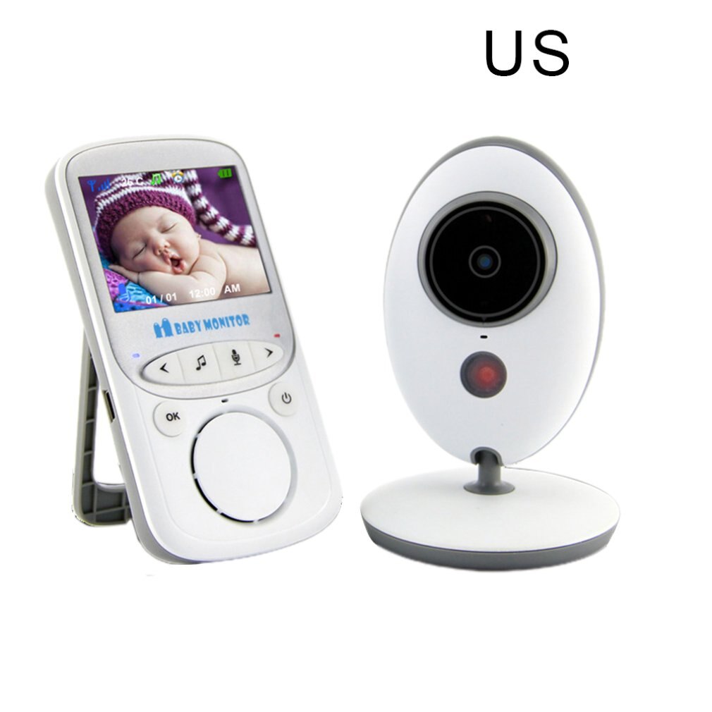 Wireless Digital Baby Monitor 2.4 inch LCD Screen Two Way Audio Video Baby Monitor Night Cute Infant Camera: US