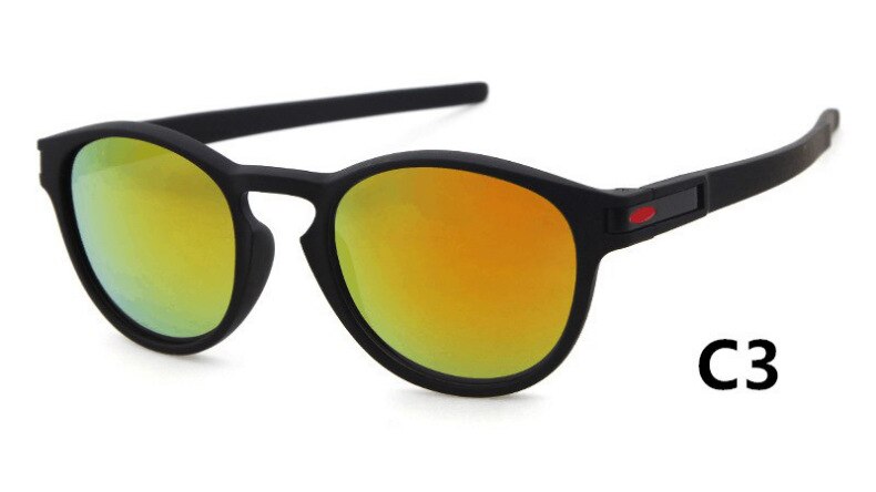 Klassiske vintage ovale solbriller mænd kvinder sportsbriller runde retro solbriller  uv400: C3