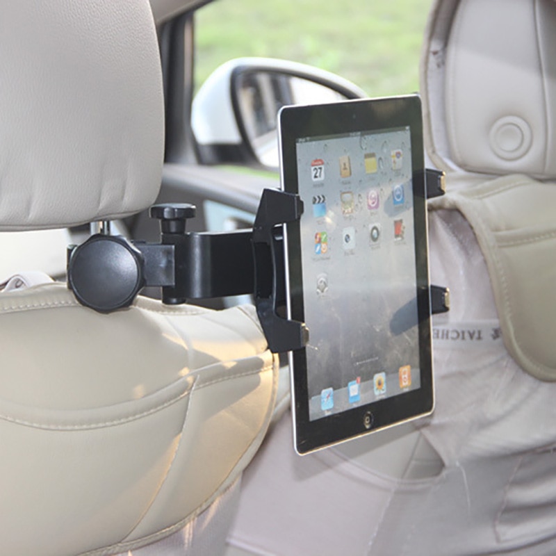 Universele Verstelbare Telescopische Tablet Auto Back Seat Hoofdsteun Mount Houder Voor IPad Tablet Auto Bracket Voor 7-10 Inch tablet