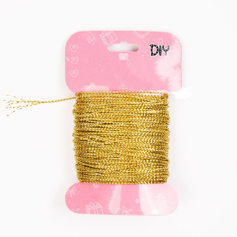 20 Meter/Diameter 1mm Gold Silver Silk Cords Rope Satin Braided Macrame Macrame Wire DIY Bracelets Making Findings Beading