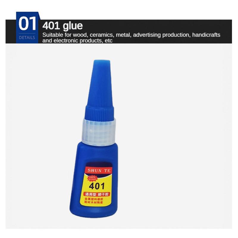 401Glue Instant Fast Adhesive Stronger Super Glue Multi-Purpose Fix Super Strong Liquid Colorless Adhesive Glue For Wood Plastic
