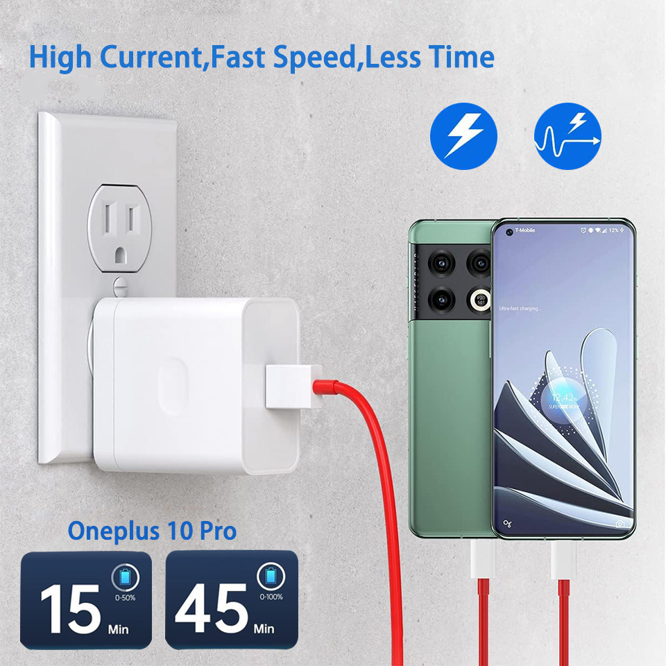 Cargador Oneplus Original Supervooc 80w tipo A adaptador Cable de carga súper rápido 100w tipo C One Plus 13 10 Pro 11 Nord CE 3 CE3
