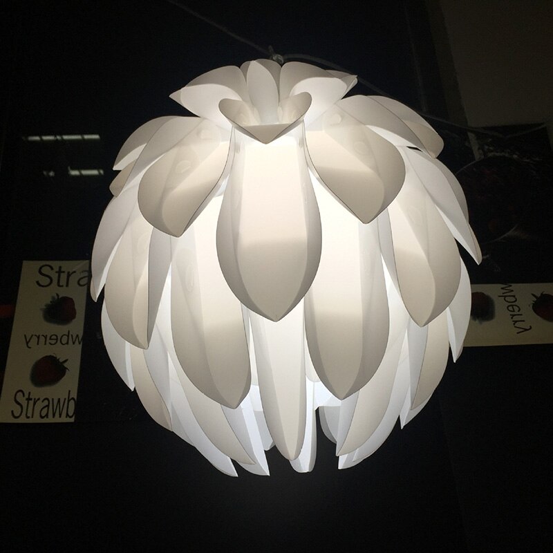À la PP en plastique blanc abat-jour Lotus fleur en plastique plafonnier lampe abat-jour lampe maison décors abat-jour lampe couvre
