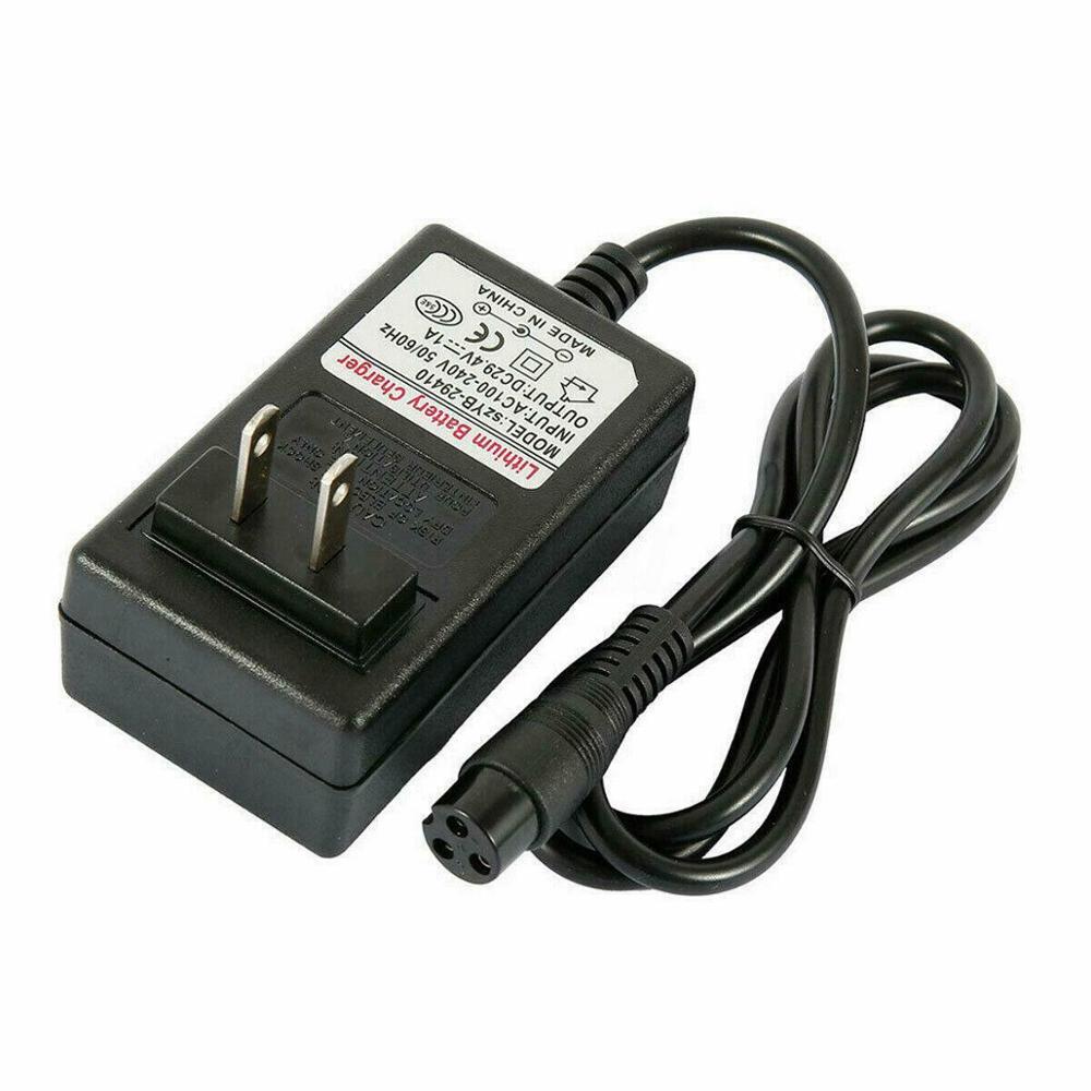 24V 1A chargeur de batterie pour rasoir E150 E125 E200 E225 E300 E325 E100 fou chariot et fou chariot changement électrique Scooter cordon d'alimentation