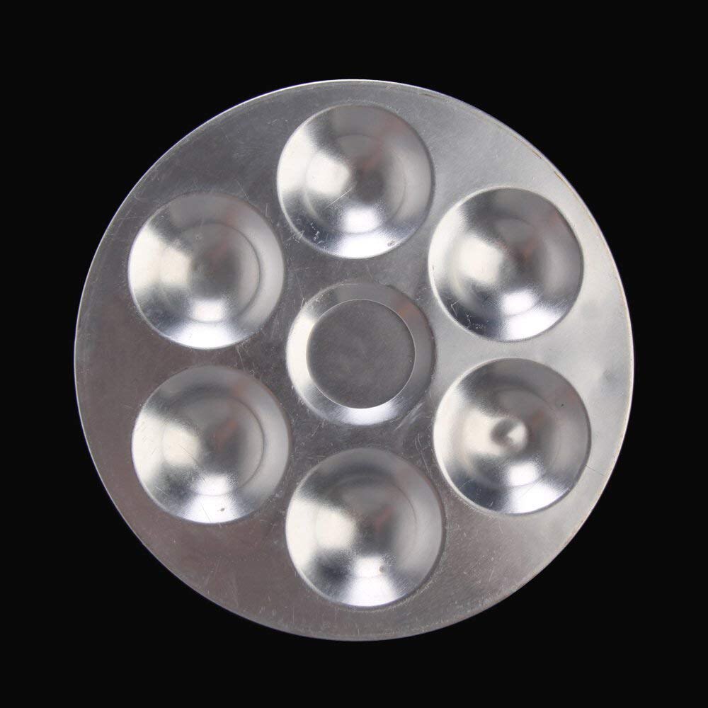 Palette en aluminium 6 puits ronde 5.31 pouces