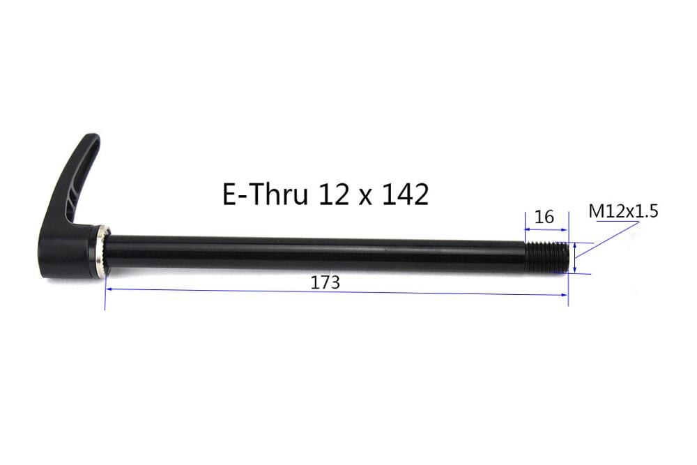 Achter steekas 12X142 12x148 MTB racefiets spiesjes legering fiets QR fietsen thru as draad pitch 1.5 road E-Thru L168 E-Thru L173 E-Thru boost L178