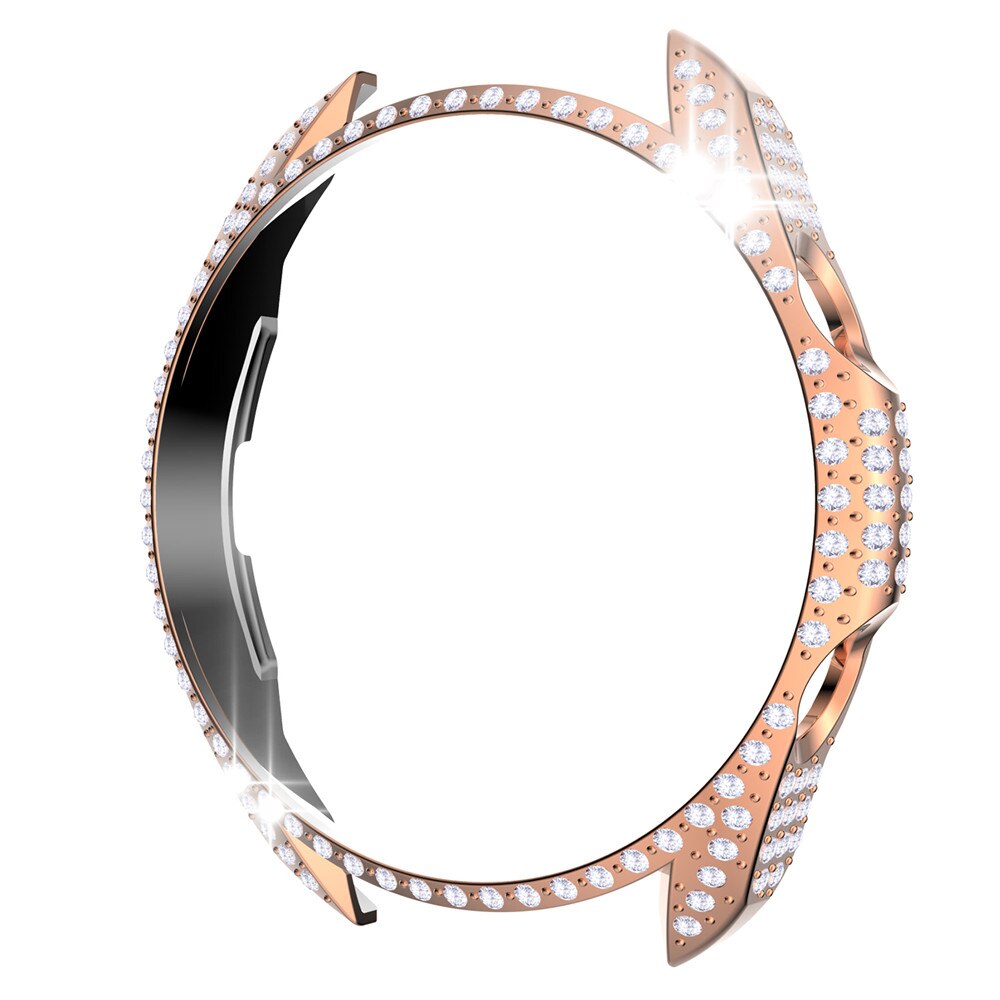 Coque de protection complète en diamant pour Samsung Galaxy Watch 3, 45mm, 41mm, cadre antichoc, tendance, pour femmes: Rose gold / Watch 3-41mm