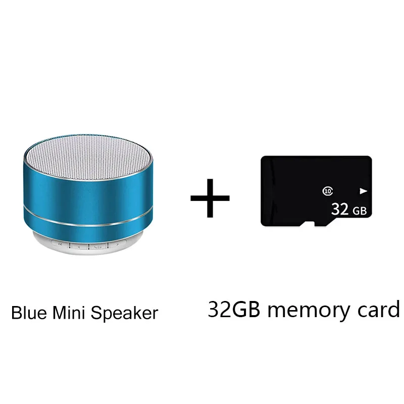 Bærbar  a10 trådløse bluetooth mini-højttalere lille stålkanon subwoofer farverig mini-kort bluetooth-højttaler: Guld