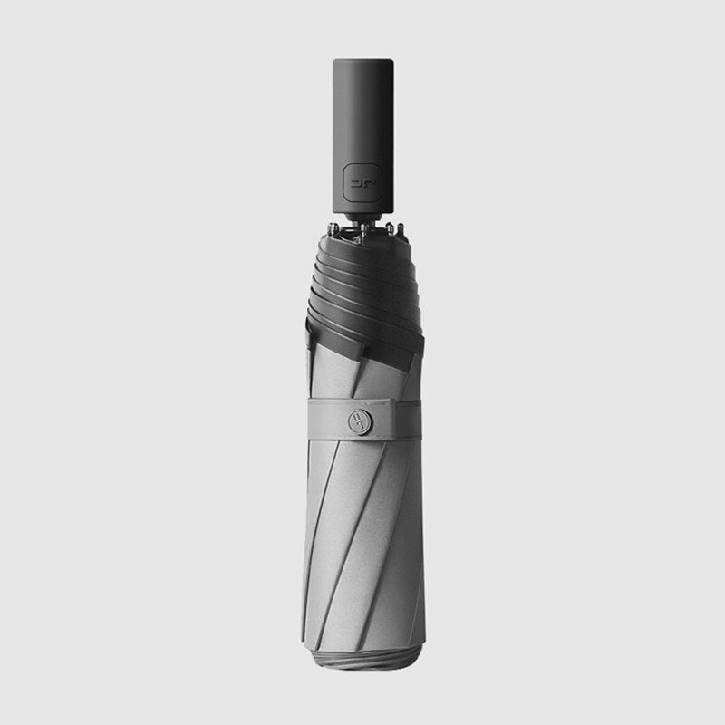 Parapluie automatique à 8 nervures pour femmes, joli parapluie pliant coupe-vent pour la Protection contre la pluie et le soleil, grand parapluie UV pour femmes: Gray