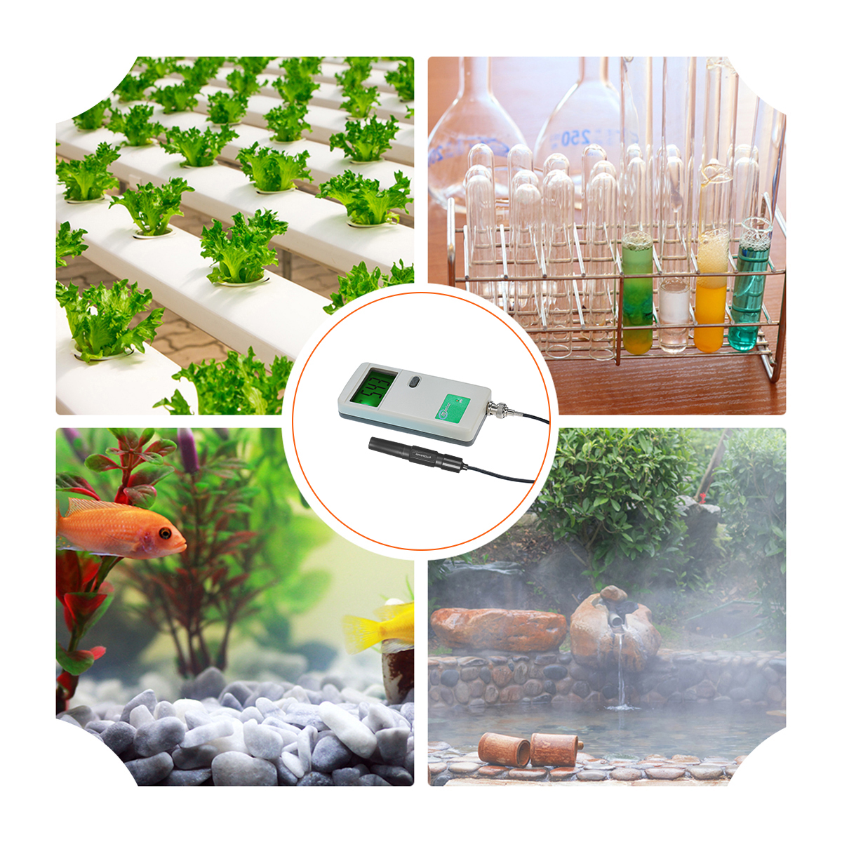 PH Meter High Digital Precision pH Tester Backlight Display Water Tester Laboratory Drinking Water Hydroponics Tank Tool