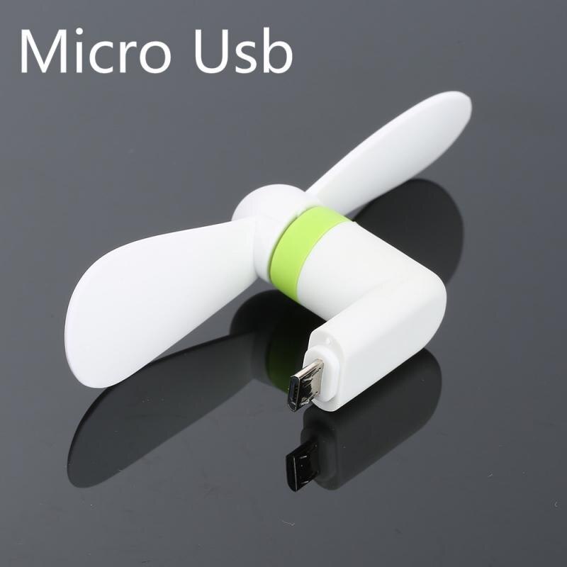 Mini Type C Mobile Phone Cooler Fan Small Micro USB Cool Fan For Google Type-C Android Smartphone Electronic Smart Cooling Fan: 1pc micro usb white