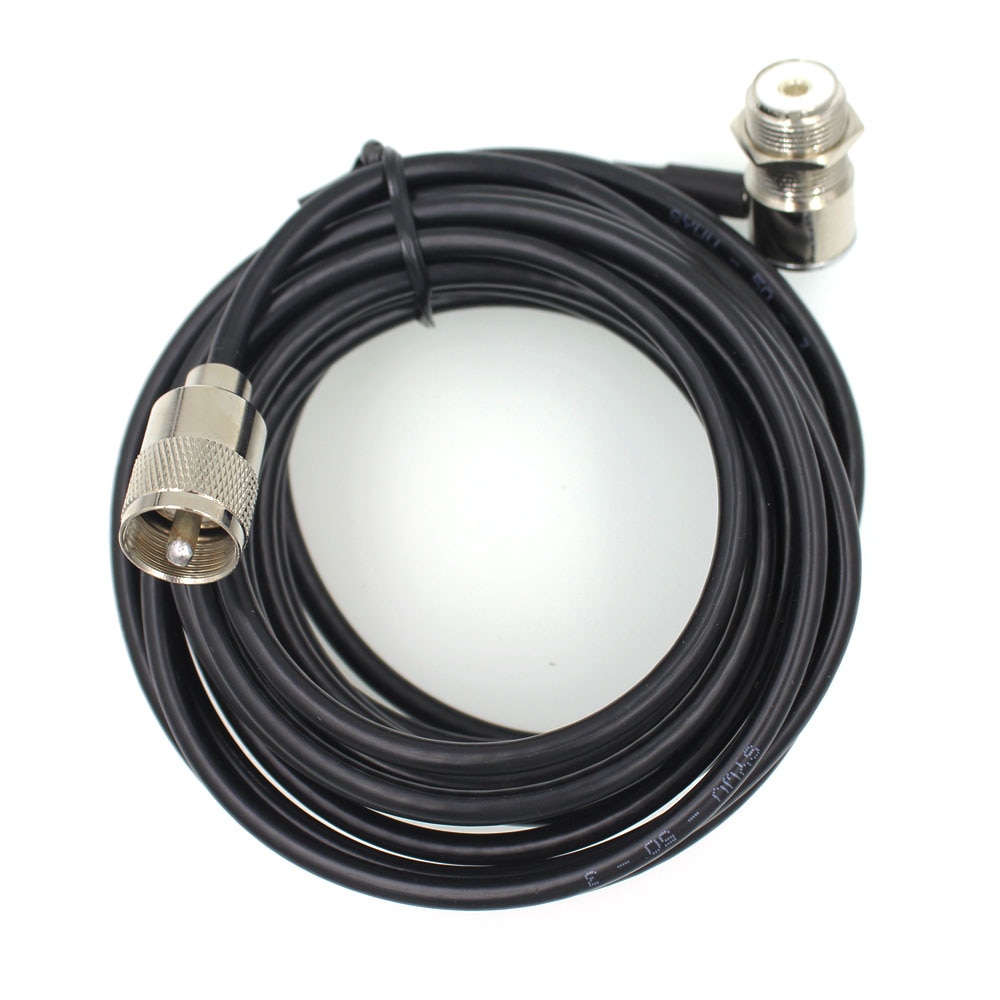 Laag Verlies Mobiele Autoradio Kabel 16FT Coax Verlengen Kabel Voor Auto Walkie Talkie KT8900 BJ-318 Auto Radio Antenne Kabel