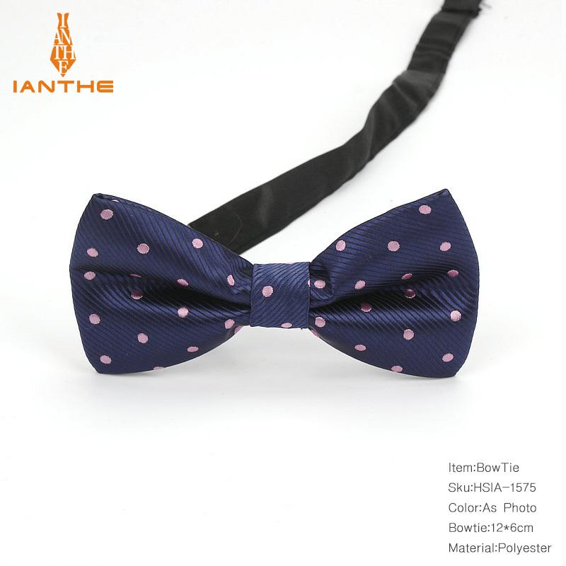 Bowtie mannen formele stropdas jongen mannen business wedding strikje Mannelijke Dress Shirt krawatte legame dot zijde vlinder: IA1575