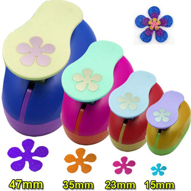 Perforatrice di carta perforatrice taglierina di carta mestiere di carta Calico stampa fiore fai da te mestiere di carta perforatrice perforatrice дырокол фигурный: Five flower