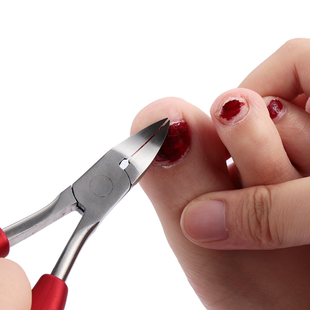 1Pc Stainless Steel Precision Toenail Clippers Cutter Nippers Trimmer for Thick Ingrown Toenails Scissors Manicure Pedicure Tool
