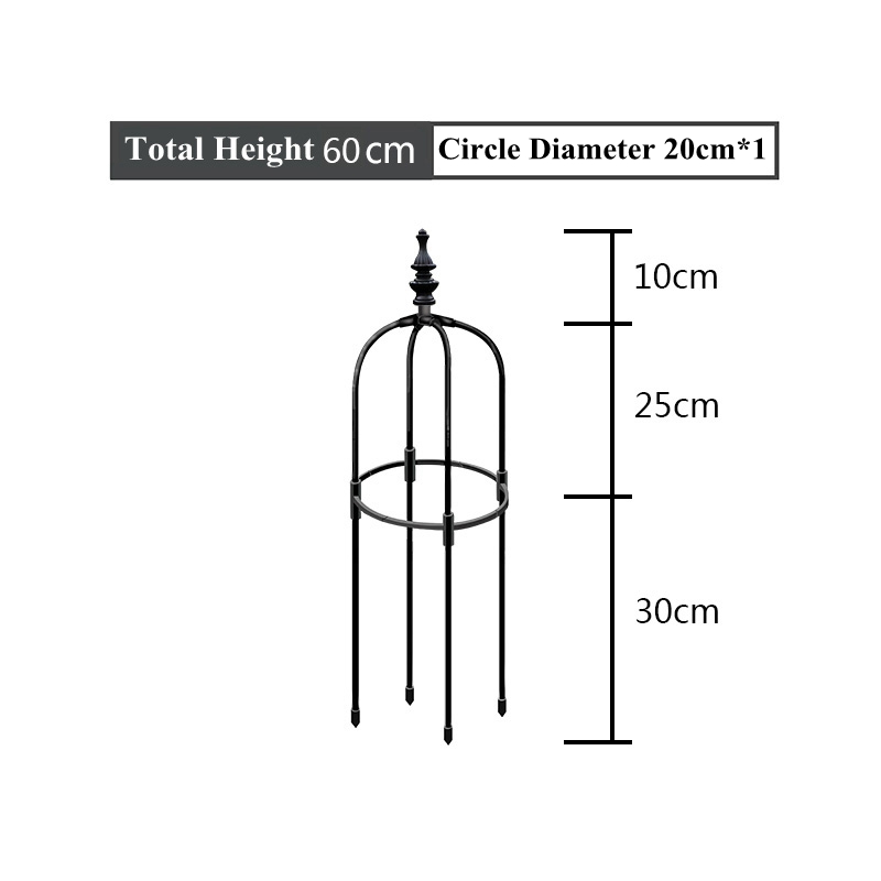 Metal Plant Climbing Frame, Outdoor Flower Stand, Trellis DIY, Tomato Vegetable Vines Plants Potted Support, Home Garden Decor: 4XL / Beige