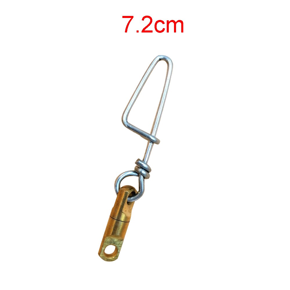 1 pces 3 pces caça submarina freediving snap clip com conector giratório: 1 Piece 7.2cm