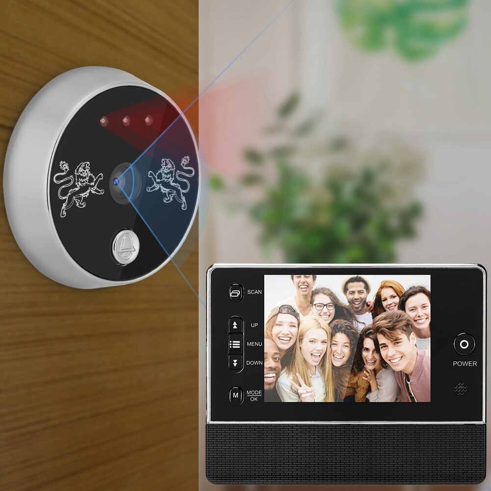 3.5 inch TFT Draadloze Visuele Deurbel Intercom Video Deurbel Interphone Home Security deurbel camera