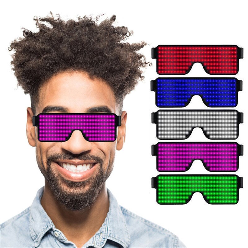 Multifunction 8 Modes Quick Flash Cool Party Led Glasses Nightclub Party Flashing Sunglasses Eyewear Neon Rave Party